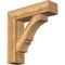 Ekena Millwork Balboa Block Rough Sawn Bracket w/ Offset Brace, Western Red Cedar, 8"W x 30"D x 30"H BKT0806X30X30BOA05RWR - alternate 1